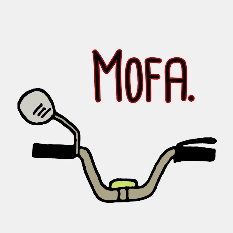 Moped handlebar 25 kmh statement
