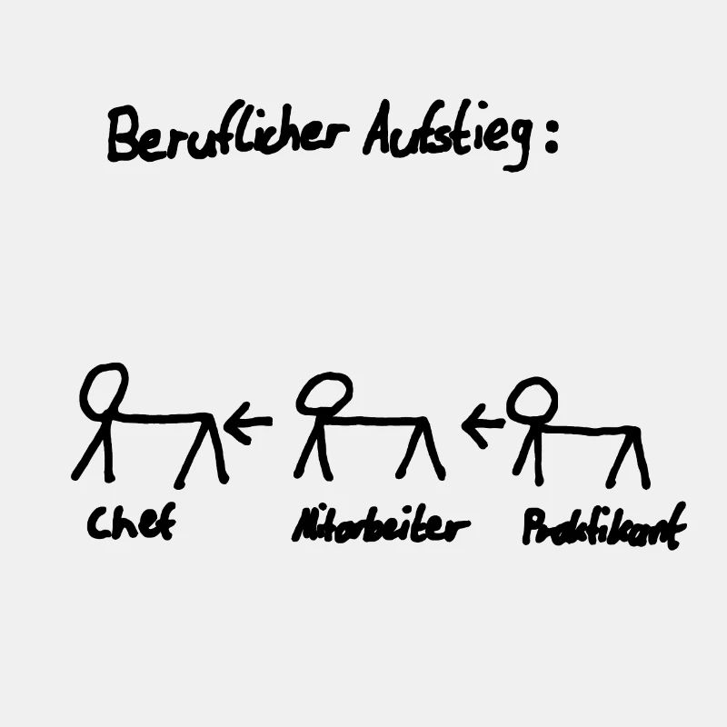Beruflicher Aufstieg, Lustiger Comic, Geschenk Job