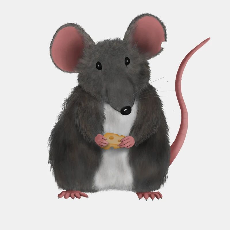Little cute mouse or rat