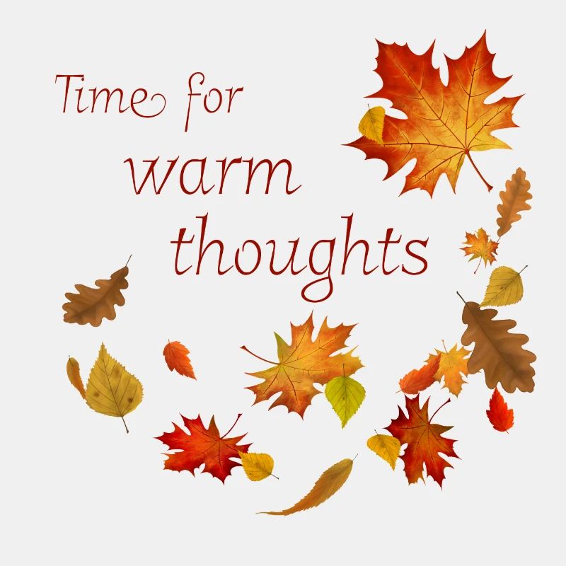 L'automne - l'heure des pensées chaleureuses