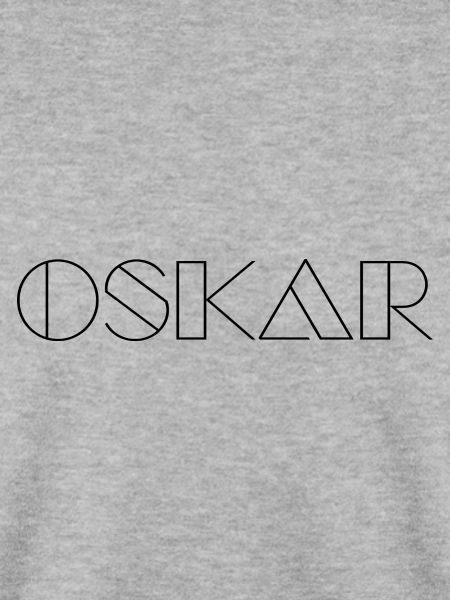 Name Oskar Modern Schwarz