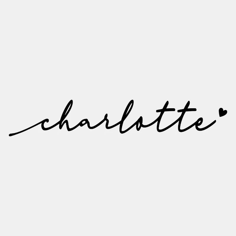 Charlotte Cursive Name
