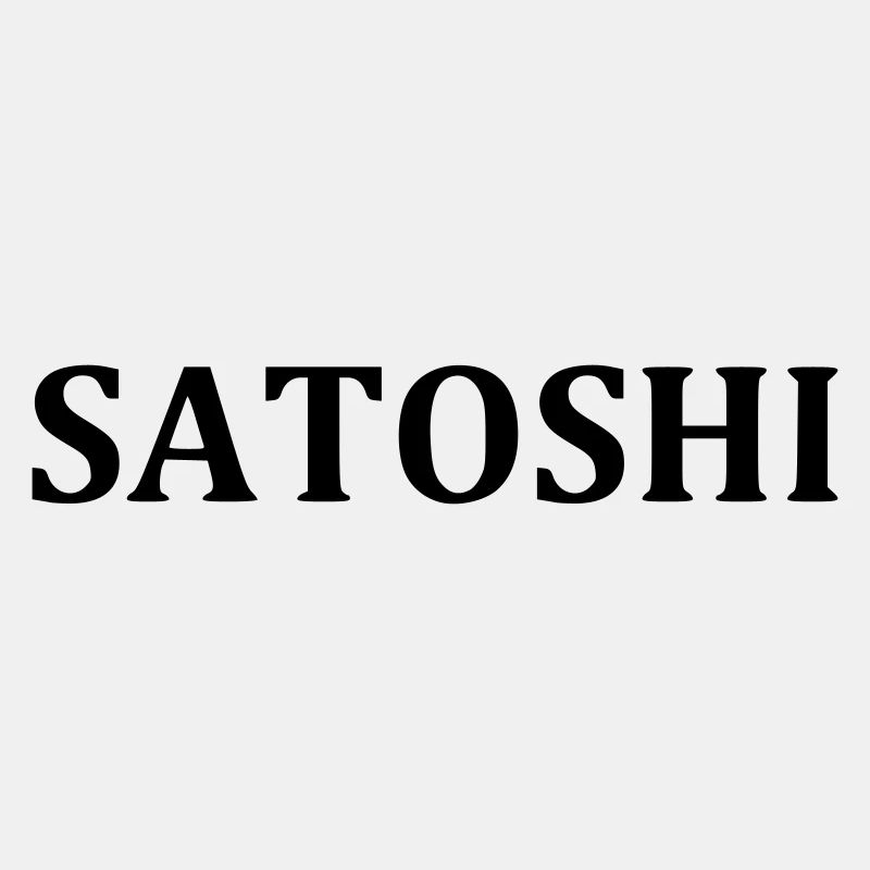 Lettrage SATOSHI pour Bitcoiner Blockchain