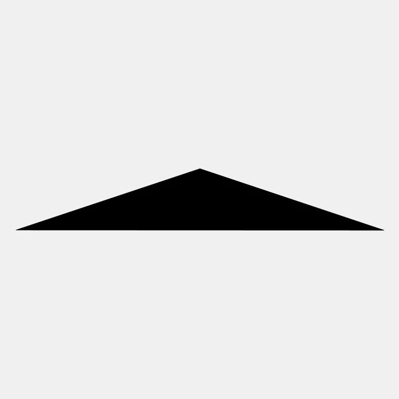 Triangle isocèle / / plat