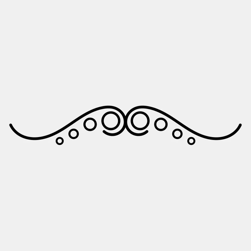 Frills Line Points Wavy Line Decorative