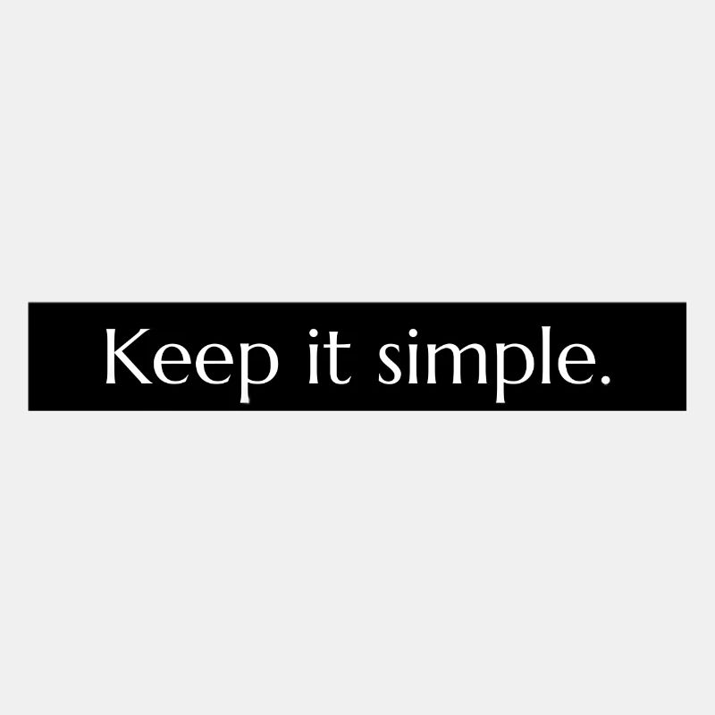 Keep it simple Sammlung