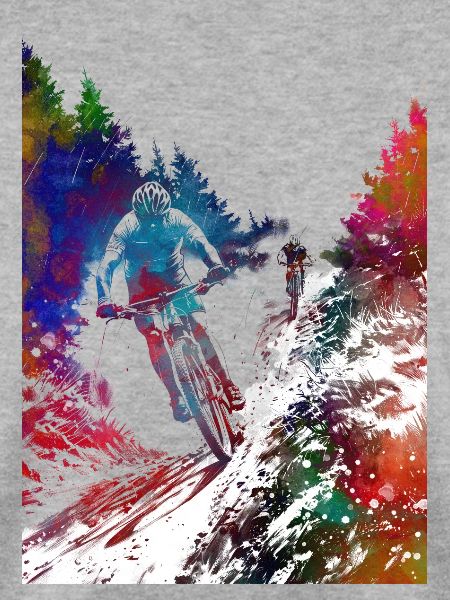 Mountainbiker Sport Kunst