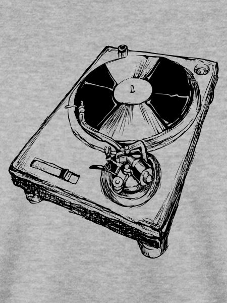 Retro Plattenspieler DJ