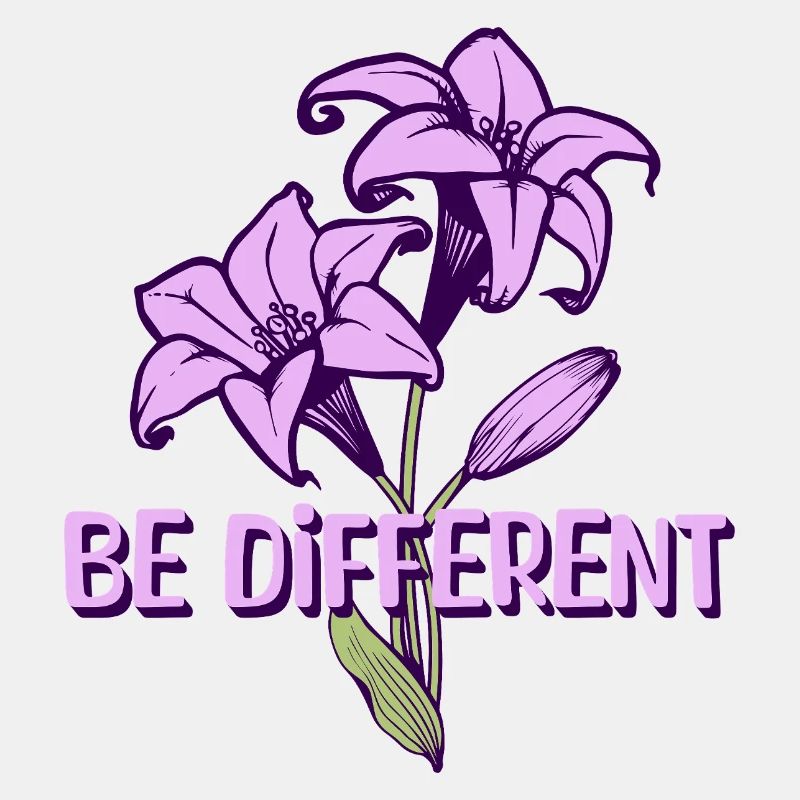 BE DIFFERENT - Jardin de fleurs de lys violets