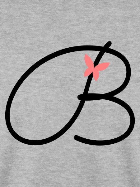 Buchstabe B Anfangsbuchstabe Schmetterling