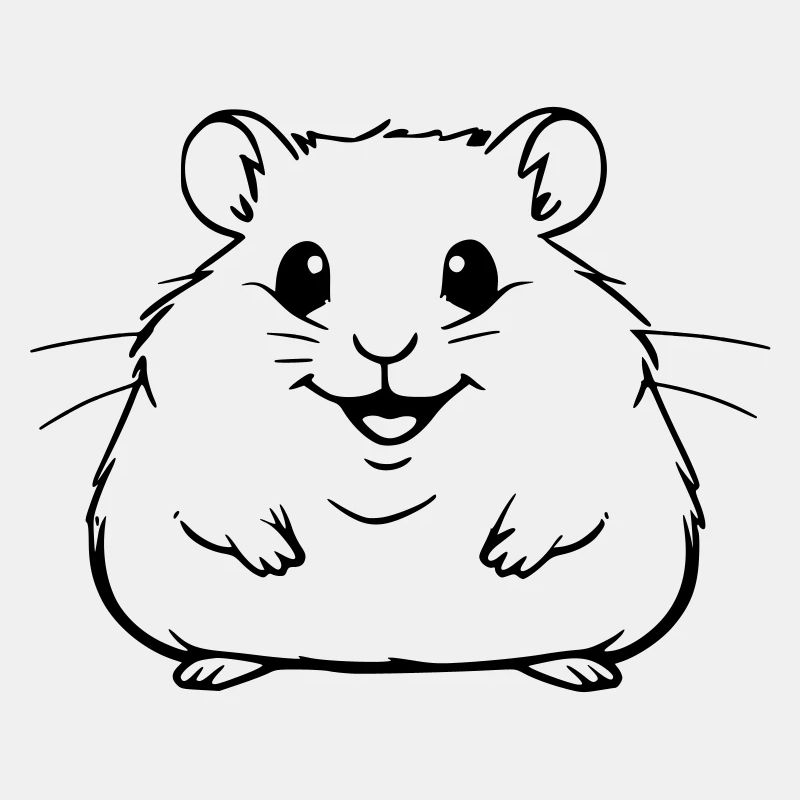 Hamster potelé comme illustration vectorielle