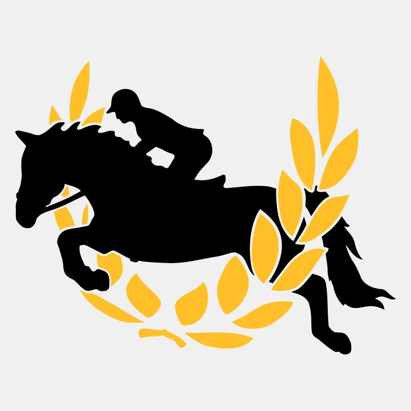 Springreiter mit Lorbeer 2C - Farbwechsel