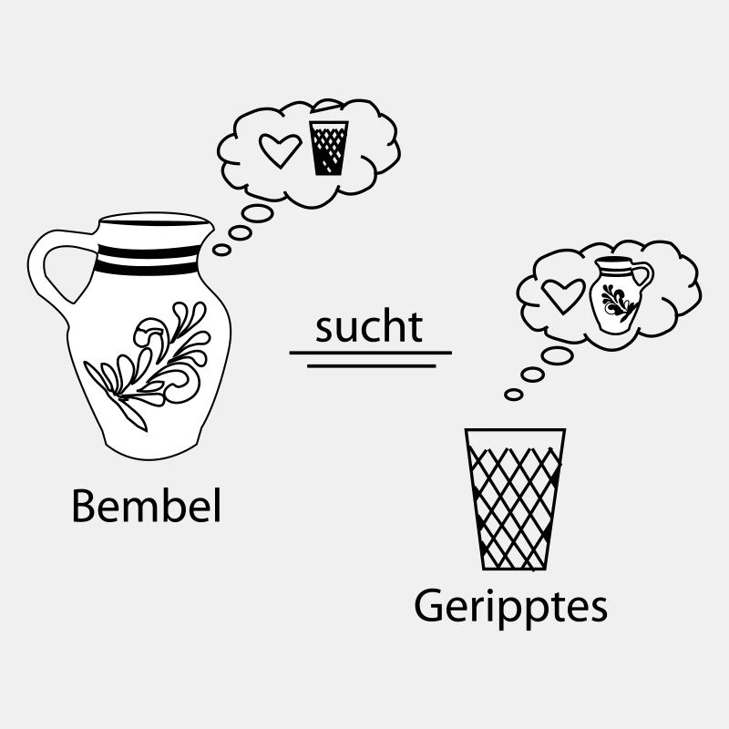 Bembel and Ribbed Thought Bubbles