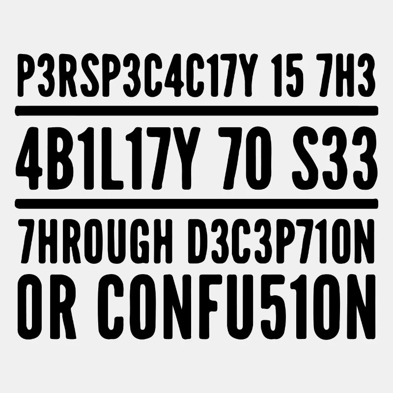 Scharfsinn L337 Leetspeak Spruch