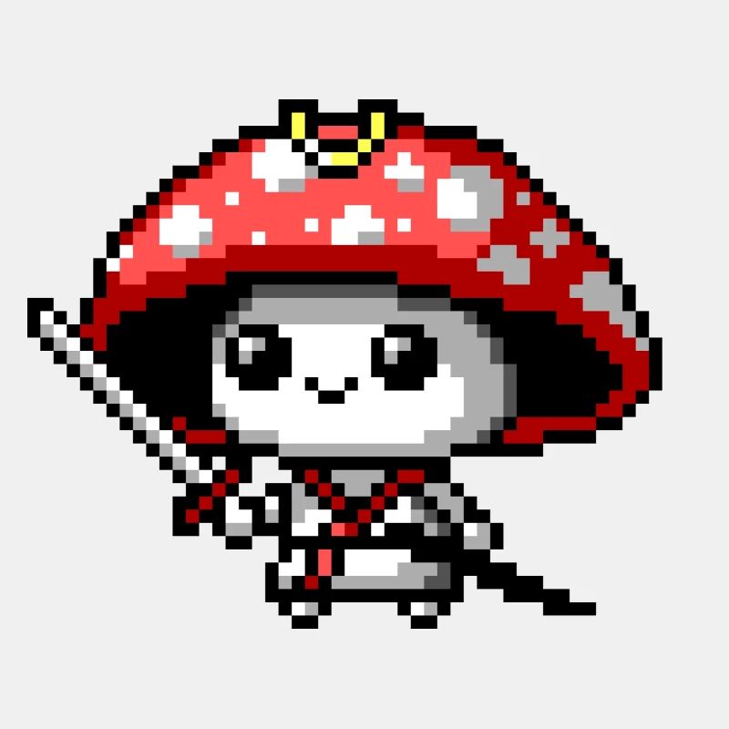 8bit Pilz-Samurai
