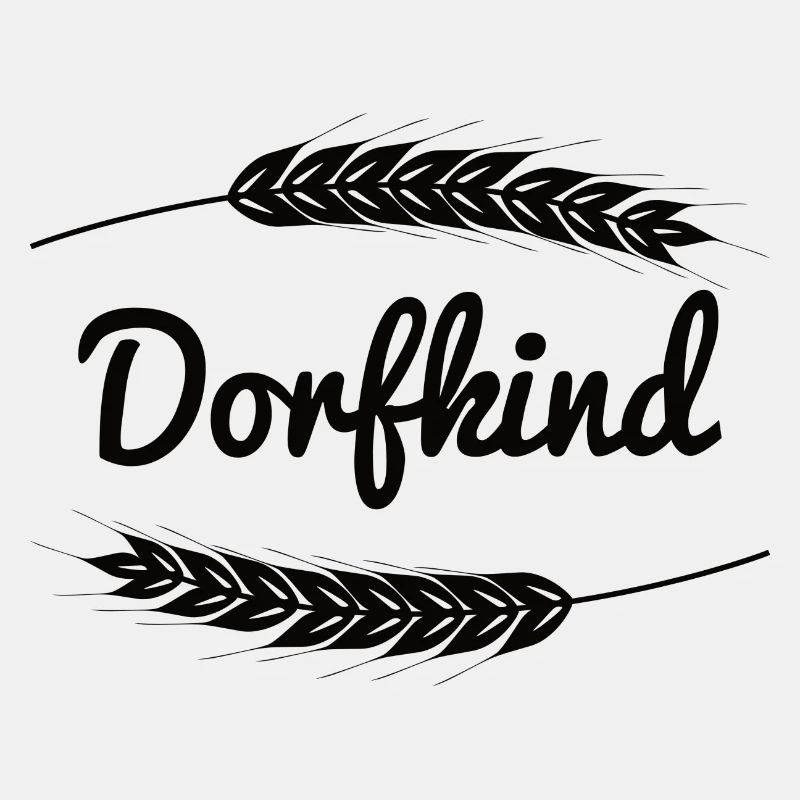 Dorfkind mit Getreide