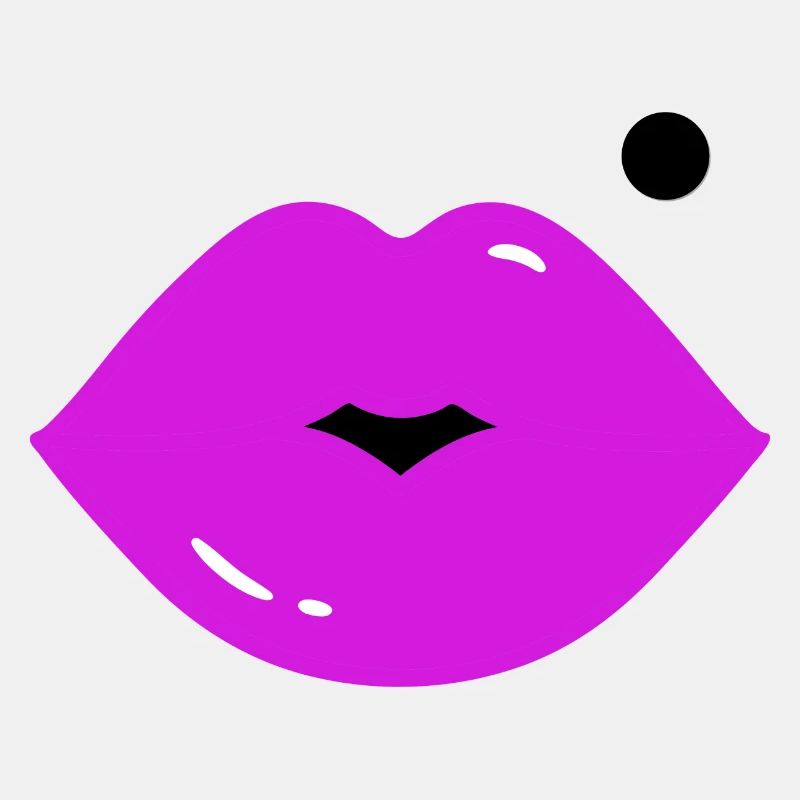 Lippen mit Muttermal