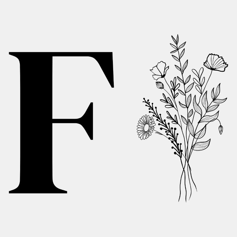 Minimalistische Blumen