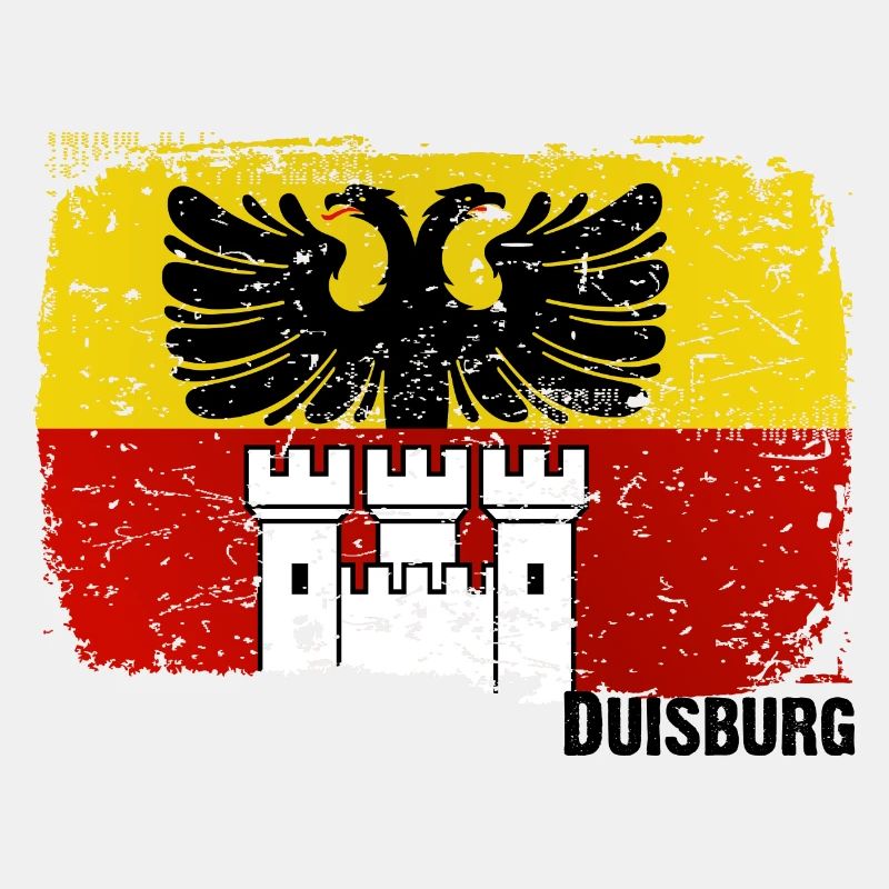Duisburg Flagge Symbol Emblem