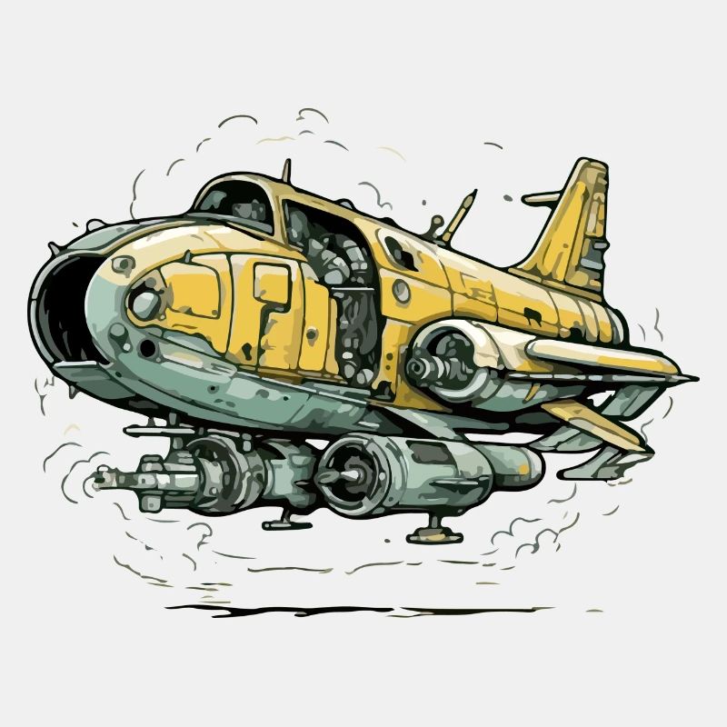 Allgemeines Flugzeug gelb