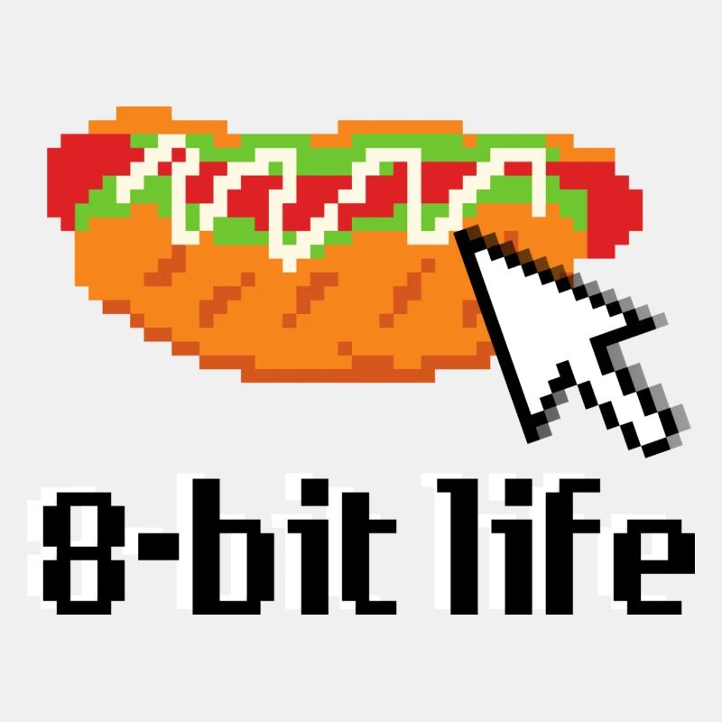 Hotdog Sandwich 8bit Retro