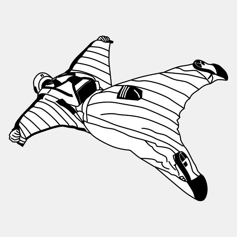 Wingsuit Flying Base Jumping
