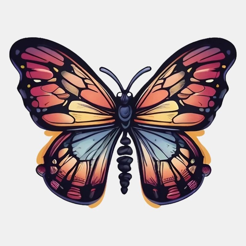 Bunter Schmetterling