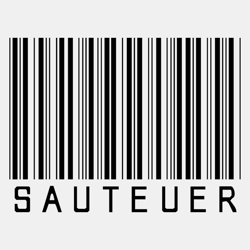 Strichcode "SAUTEUER" black/schwarz