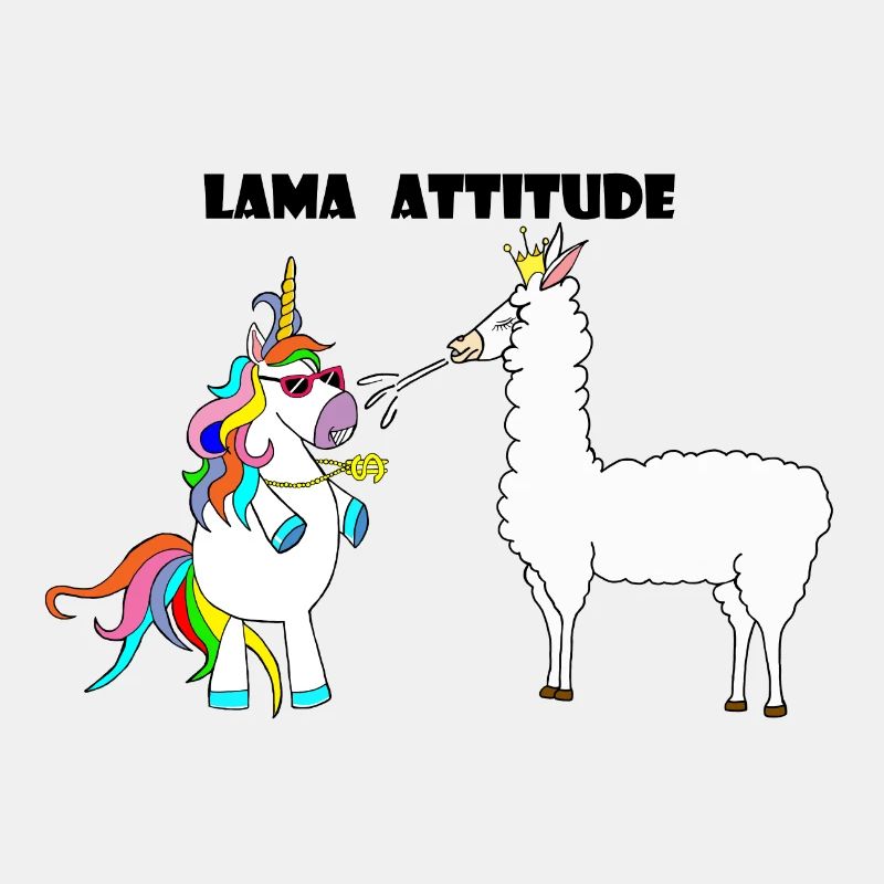 Einhorn und Lama
