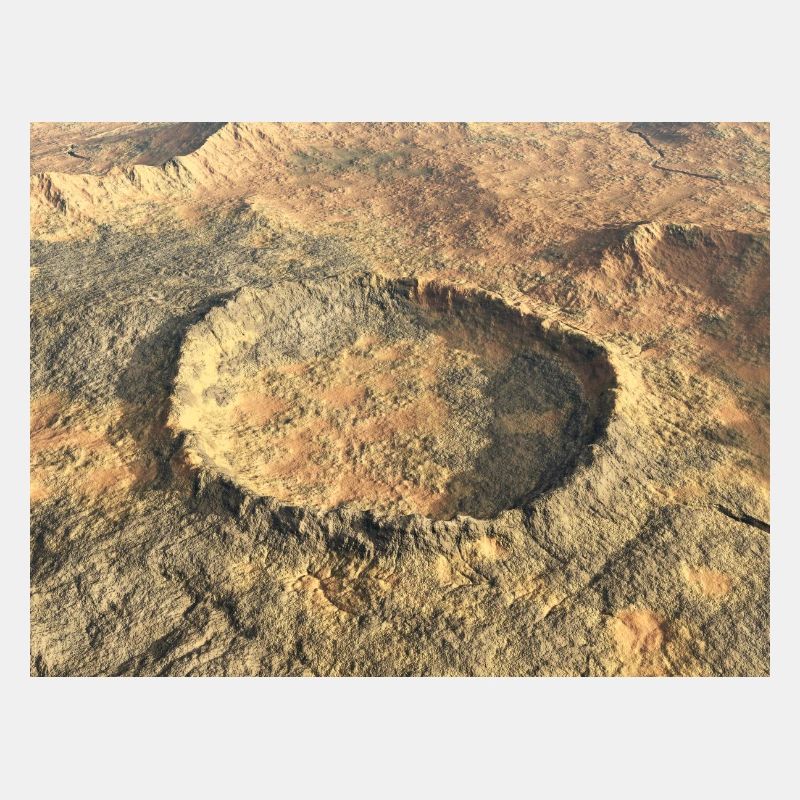 Kraterlandschaft, Einschlagkrater, Krater