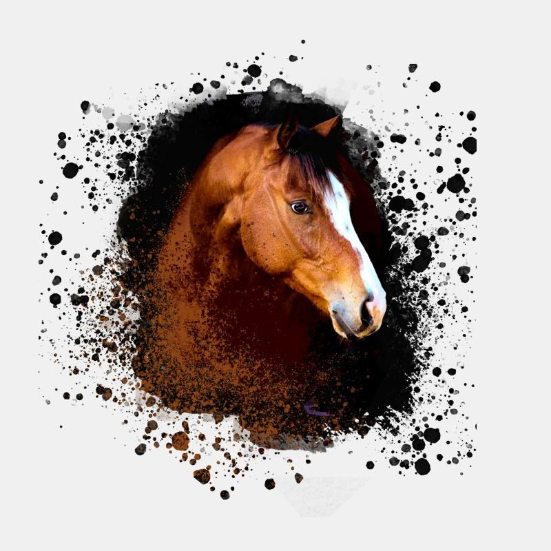 Haflinger, Pferd,Pony, Braun,beige, graffiti,braun