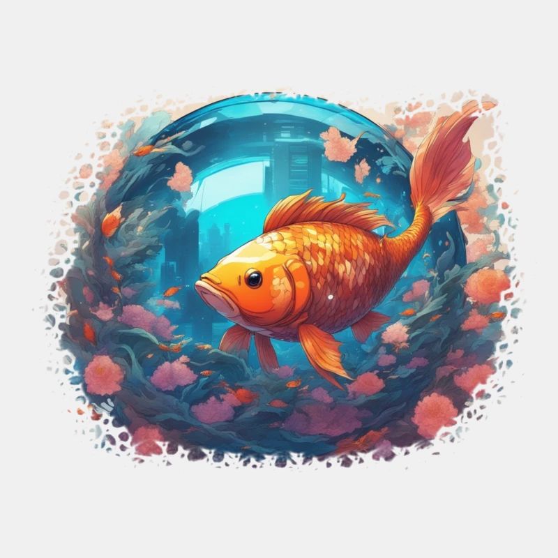 Reflets de poisson-lune