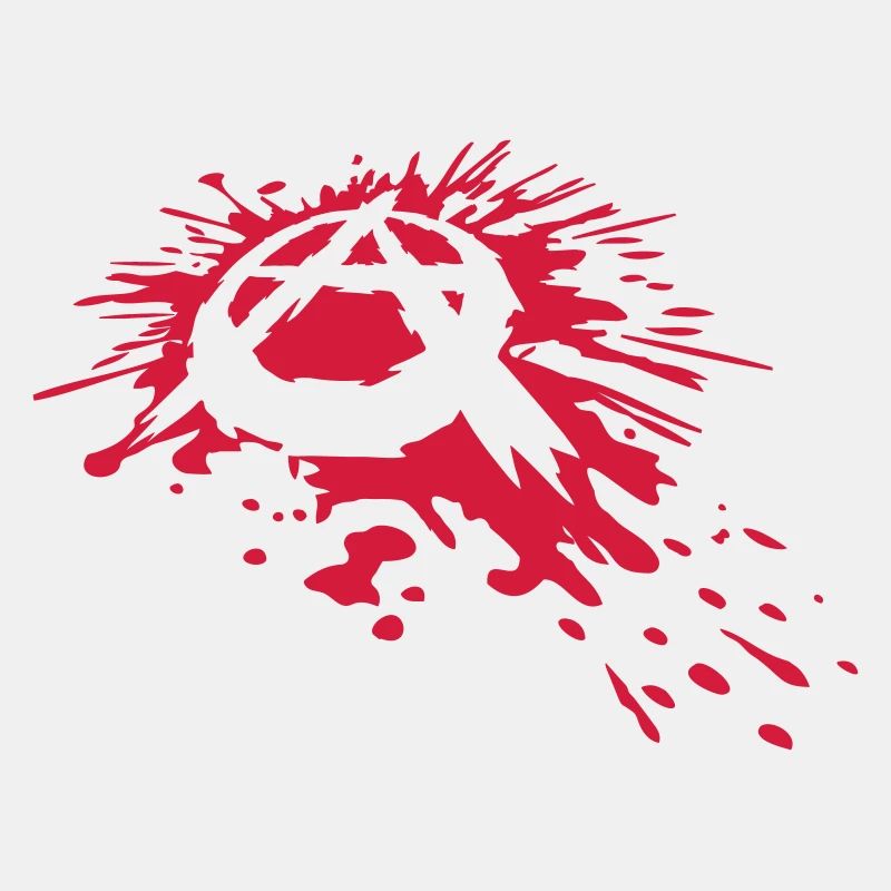 Spritzer Blut Anarchie Symbol
