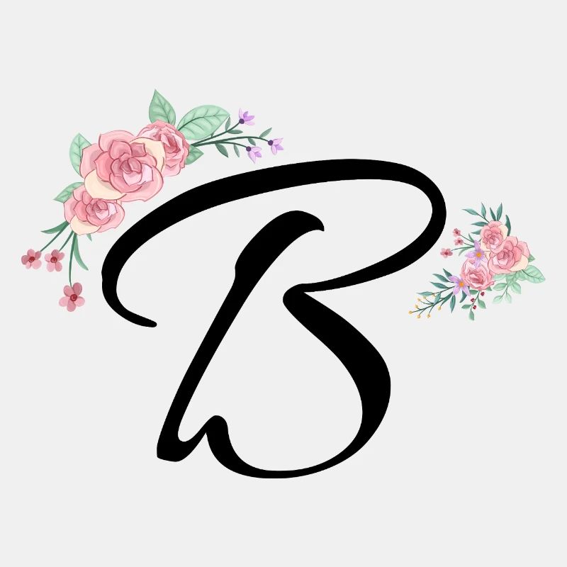 Buchstabe b Blumen