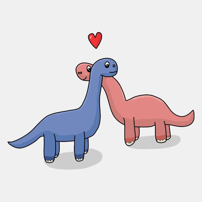 Langhals Dino Paar