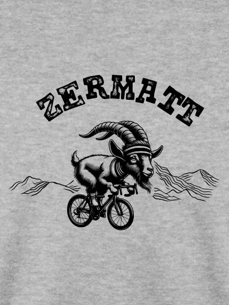 Zermatt Radfahrende Bergziege