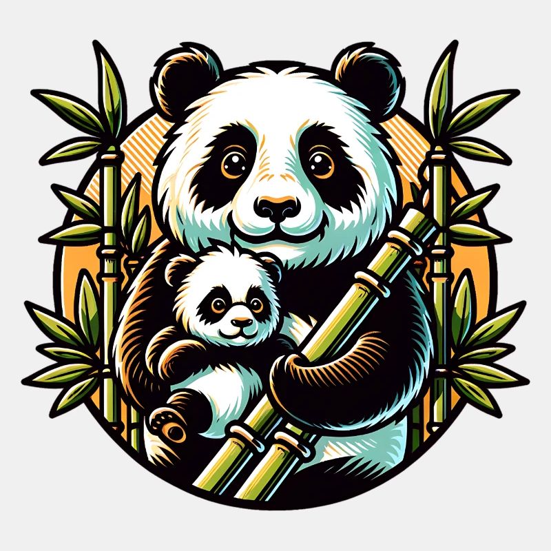 Panda mit Baby