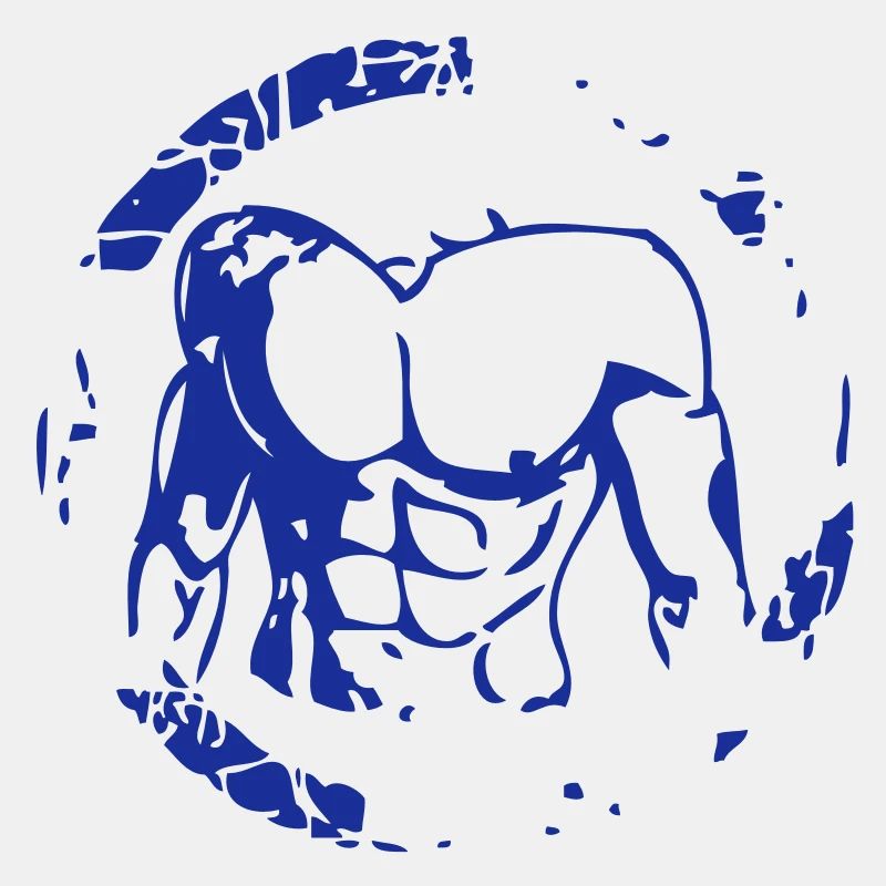 Puffer Kreis Bodybuilding Muskelmann