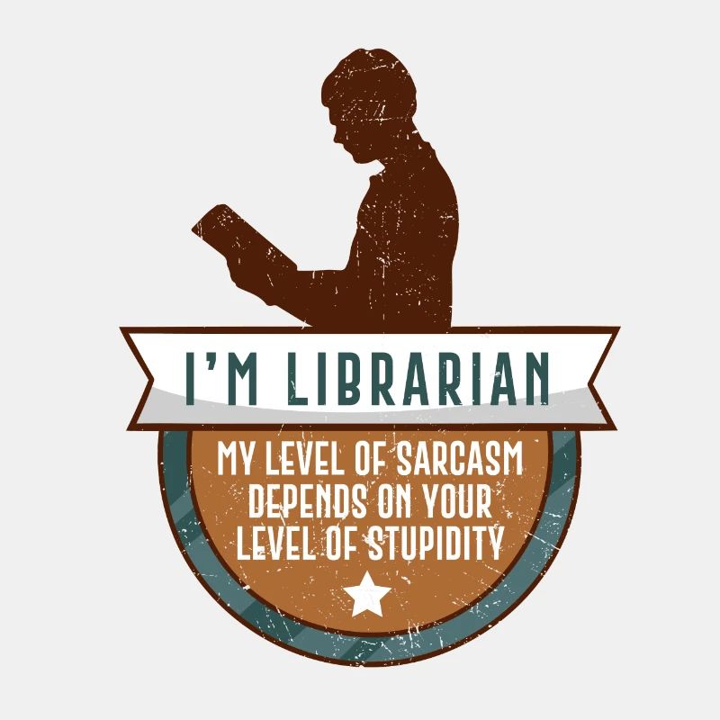 Funny library librarian library gift