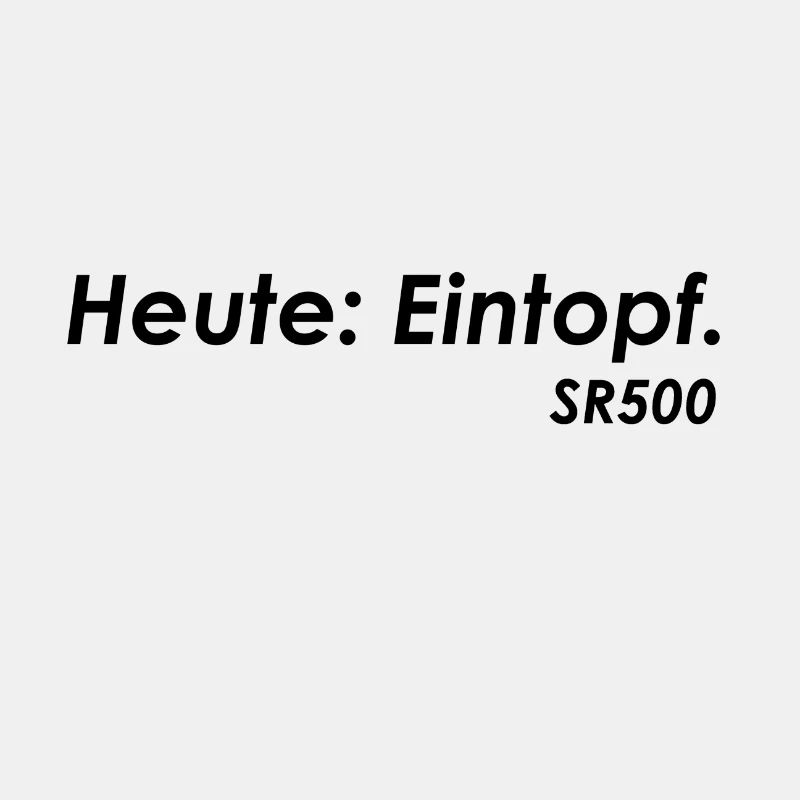 SR500 Eintopf schwarz