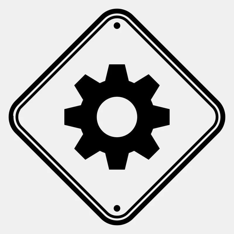 engineer gear danger shield zone caution mecha