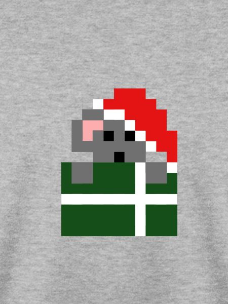 Weihnachtsmaus mit Geschenk