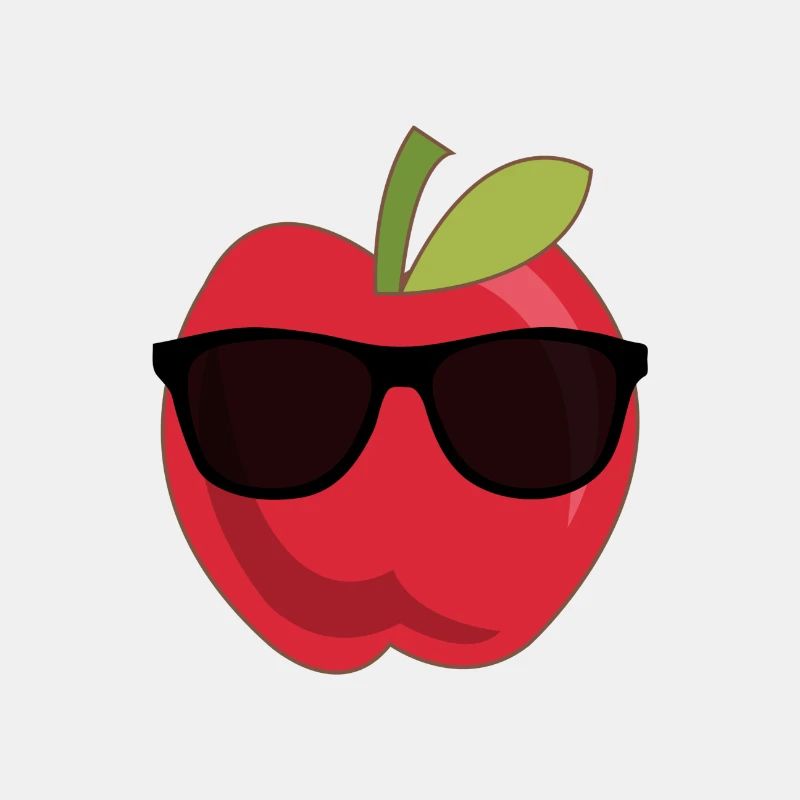 Apfel - Sonnenbrille - Lustig