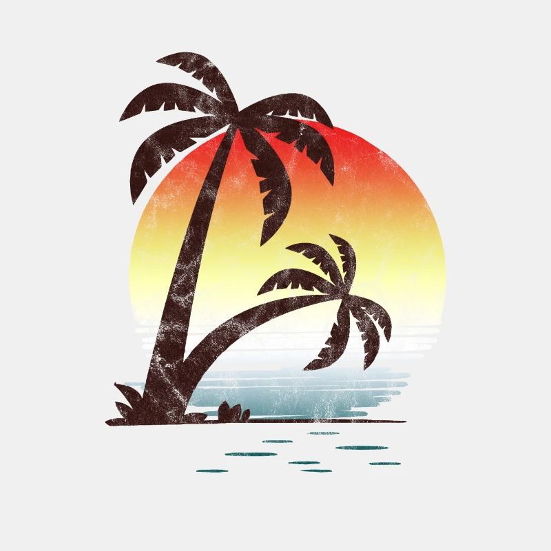 Sommer Strand Palmen
