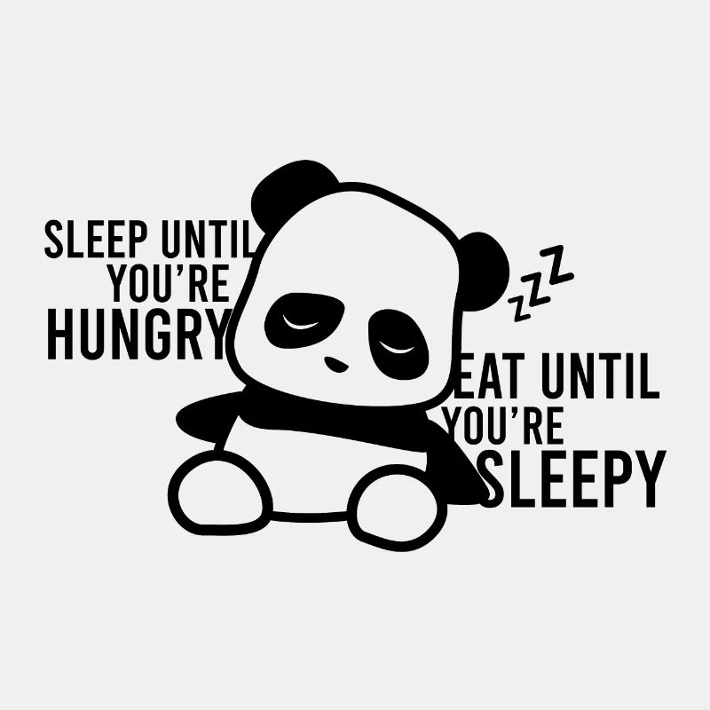 N'abandonne pas tes rêves, continue de dormir panda
