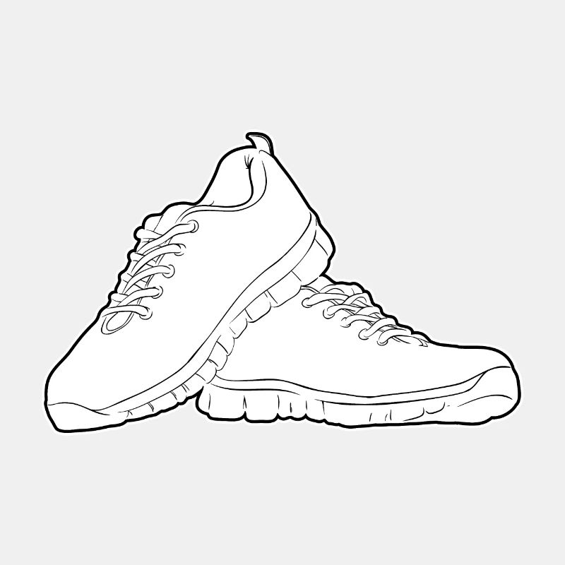 Running shoes Black Solid
