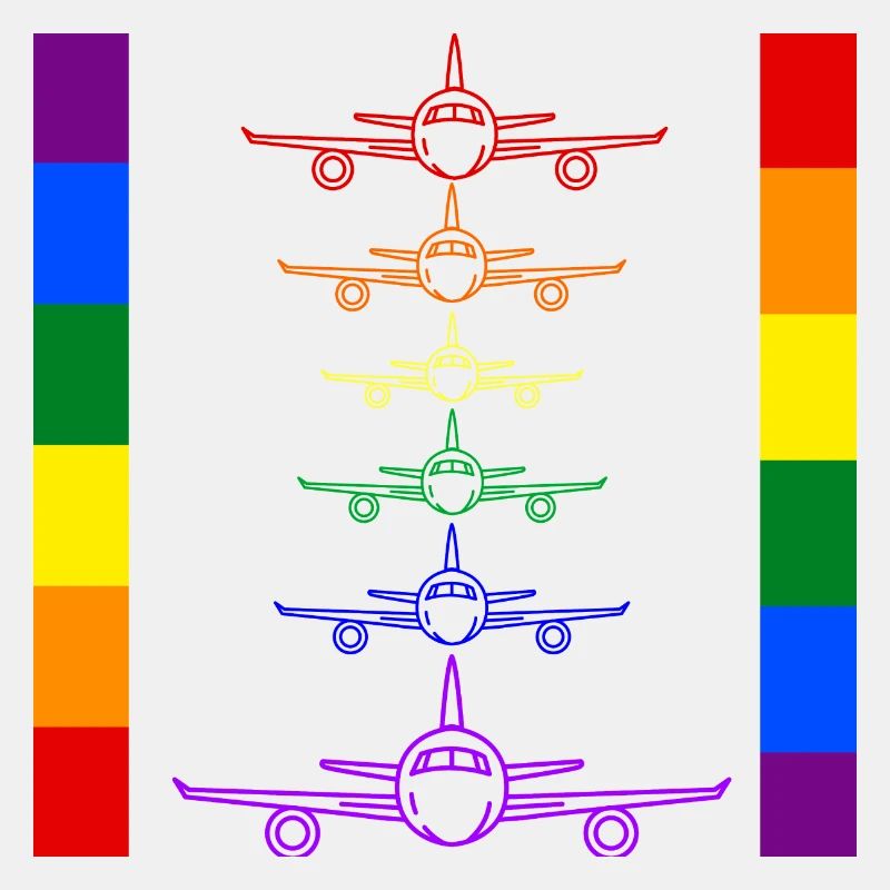Regenbogenflugzeuge