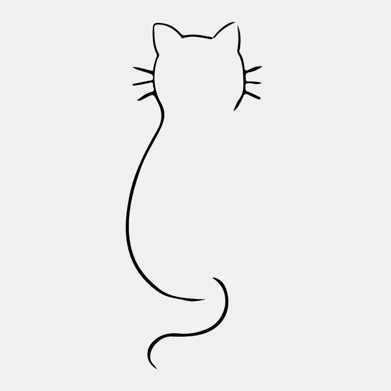 Zeichnung Katze Liebe