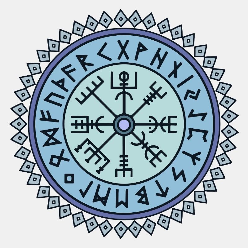 Vegvisir symbol runic script