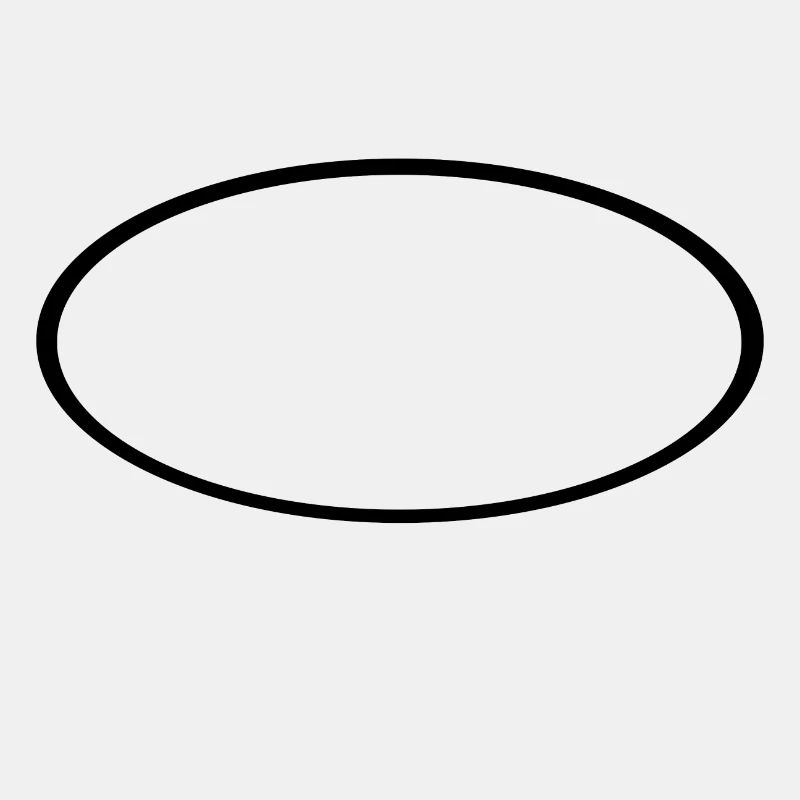 Schwarzes Oval